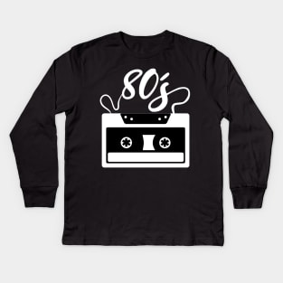 80's Music tape Kids Long Sleeve T-Shirt